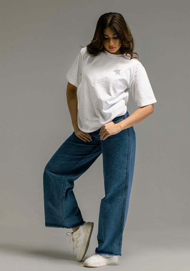 HENASSY WIDE LEG JEAN